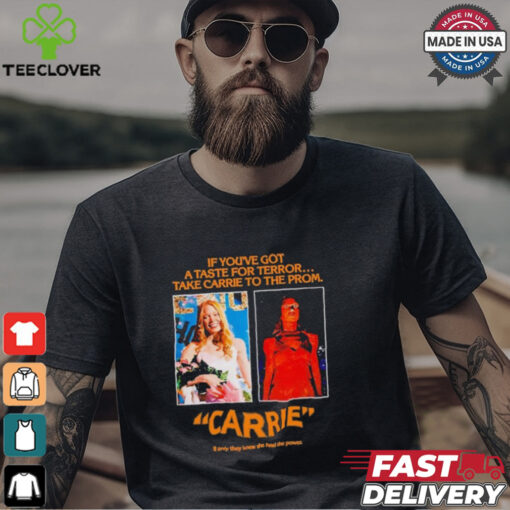 Pedro Pascal Wearing If You’ve Got A Taste For Terror Take Carrie To The From If Only They Knew She Had The Power Jw Anderson Black Carrie 1976 T shirts