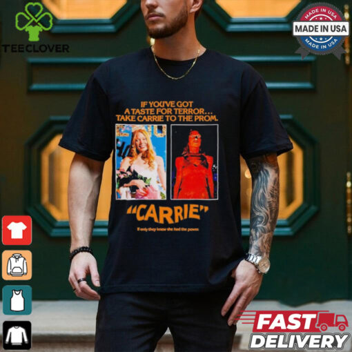 Pedro Pascal Wearing If You’ve Got A Taste For Terror Take Carrie To The From If Only They Knew She Had The Power Jw Anderson Black Carrie 1976 T shirts