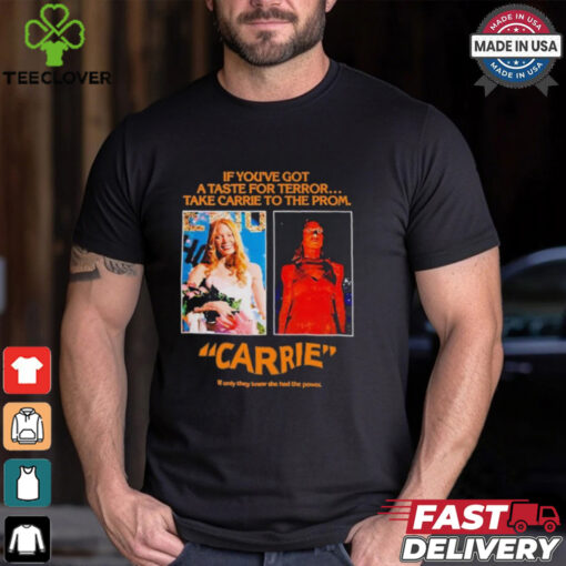 Pedro Pascal Wearing If You’ve Got A Taste For Terror Take Carrie To The From If Only They Knew She Had The Power Jw Anderson Black Carrie 1976 T shirts