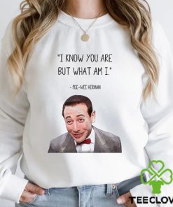 Pee Wee Herman I Know You are But What Am I Vector Types of Shirts