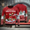 Santa Claus I Am Sexy And I Mow It Green Crazy Christmas Sweater