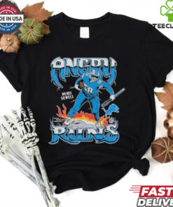 Penei Sewell Angry Runs Detroit Lions T-shirts featuring a dynamic design highlighting Penei Sewell’s powerful runs and aggressive playing style with the Detroit Lions.