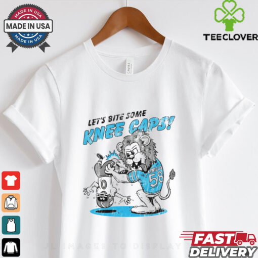 Penei Sewell Detroit Lions let’s bite some kneecaps mascot shirt