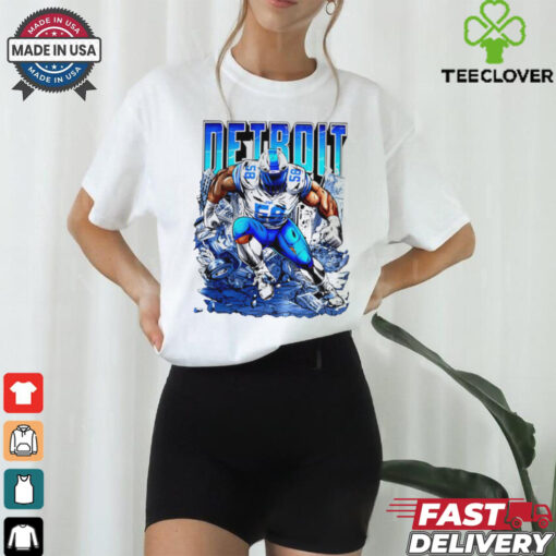 Penei Sewell Detroit Lions ruins mascot graphic shirt