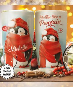 Penguin Christmas Personalized Tumbler