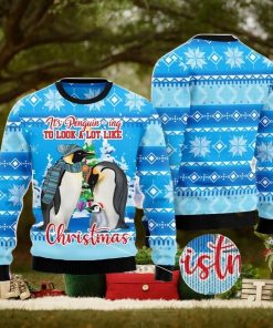 Penguin Family All Over Printed 3D Ugly Christmas Sweater Christmas Gift For Men And Women