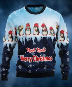 Penguin Hang Out Ugly Christmas Holiday Sweater