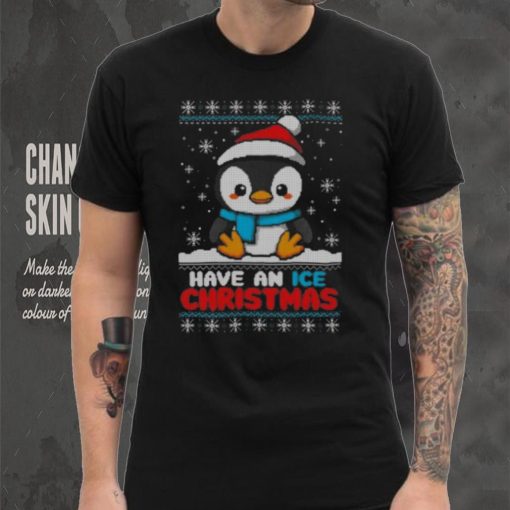Penguin ice Christmas ugly shirt