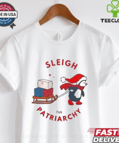 Penguin sleigh the patriarchy Christmas shirt