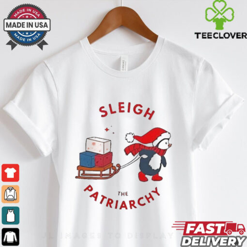 Penguin sleigh the patriarchy Christmas shirt
