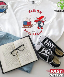 Penguin sleigh the patriarchy Christmas shirt