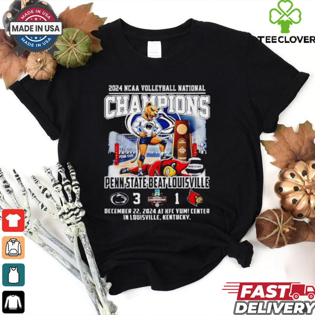 Penn State Beat Louisville 2024 NCAA Volleyball National Champions 3 1 December 2024 shirt Penn State Beat Louisville 2024 NCAA Volleyball National Champions 3 1 December 2024 shirt