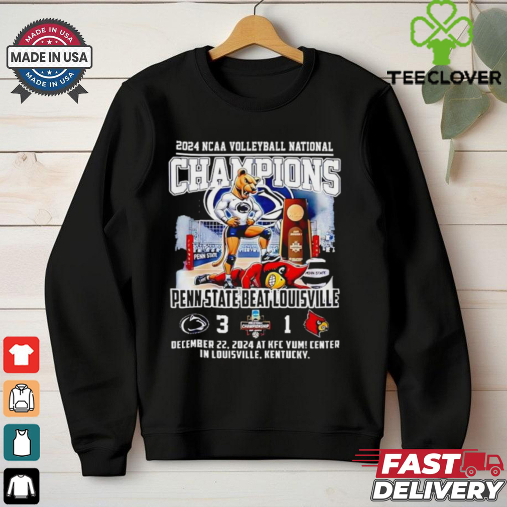 Penn State Beat Louisville 2024 NCAA Volleyball National Champions 3 1 December 2024 shirt Penn State Beat Louisville 2024 NCAA Volleyball National Champions 3 1 December 2024 shirt