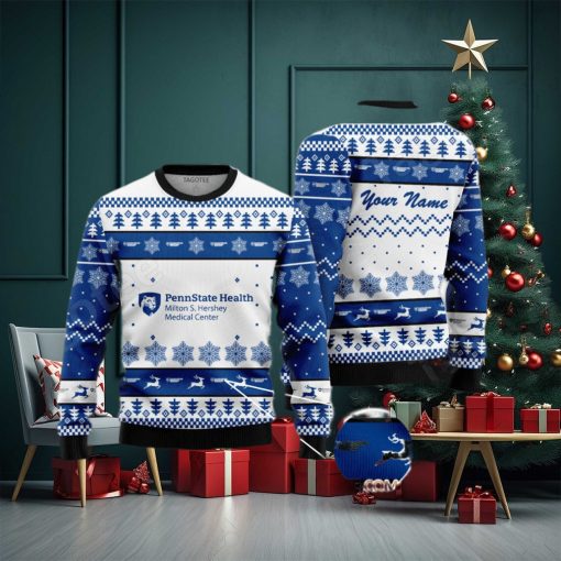 Penn State College of Medicine, Penn State Milton S. Hershey Medical Center Custom Ugly Christmas Sweater – BiShop