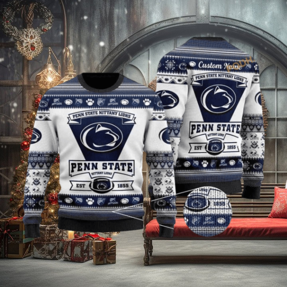 Penn State Football Funny Xmas Sweater Penn State Football Funny Xmas Sweater