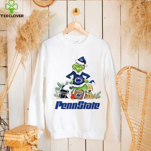 Penn State Lions Grinch and Max dog funny Christmas hoodie, sweater, longsleeve, shirt v-neck, t-shirt