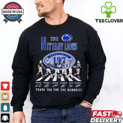 Penn State Nittany Lions 137th Anniversary 1887 2024 Abbey Road thank you for the memories shirt