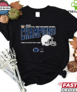 Penn State Nittany Lions 2025 Orange Bowl Champions College Football Playoff Semifinal Vintage Style With Helmet Unisex T Shirt