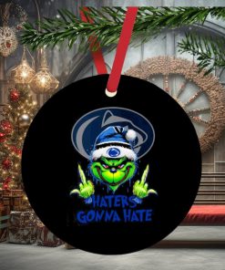 Penn State Nittany Lions Grinch Santa Middle finger haters gonna hate ornament