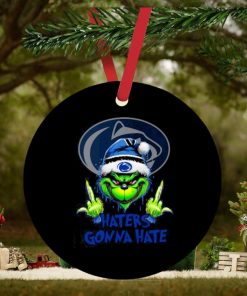 Penn State Nittany Lions Grinch Santa Middle finger haters gonna hate ornament