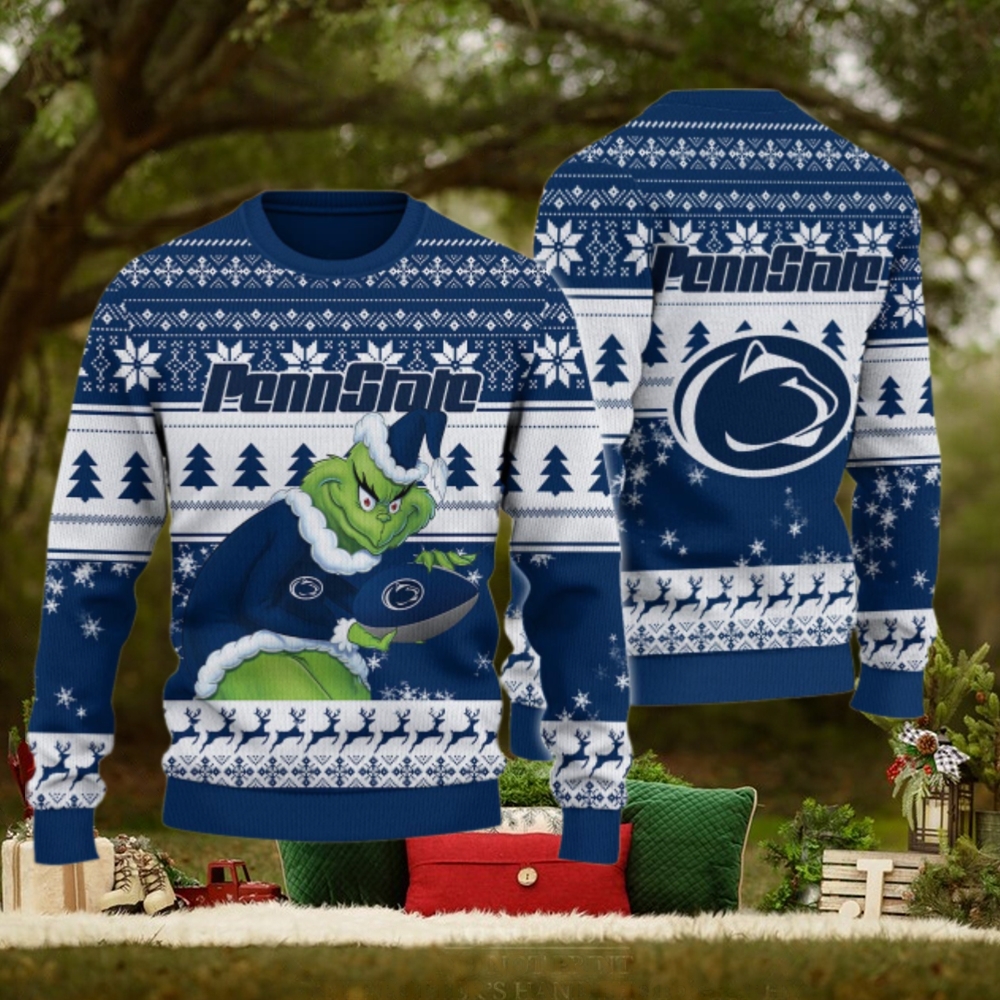 Penn State Nittany Lions Grinch Ugly Christmas Sweater Penn State Nittany Lions Grinch Ugly Christmas Sweater