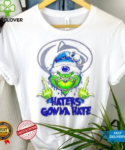 Penn State Nittany Lions Grinch middle finger haters gonna hate shirt 1 Penn State Nittany Lions Grinch middle finger haters gonna hate shirt