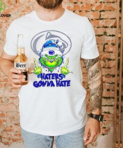 Penn State Nittany Lions Grinch middle finger haters gonna hate shirt 2 Penn State Nittany Lions Grinch middle finger haters gonna hate shirt