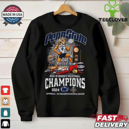 Penn State Nittany Lions NCAA D1 Women’s Volleyball Champs 2024 Mascot Shirt