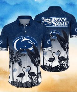 Penn State Nittany Lions NCAA Flower 3D All Over Print Hawaiian Shirt