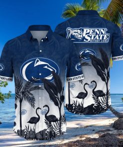 Penn State Nittany Lions NCAA Flower 3D All Over Print Hawaiian Shirt