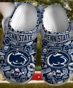 Penn State Nittany Lions NCAA Sport Crocs Crocband Clogs Shoes Comfortable For Men Women and Kids – Footwearelite Exclusive