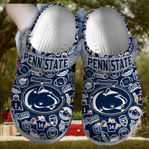 Penn State Nittany Lions NCAA Sport Crocs Crocband Clogs Shoes Comfortable For Men Women and Kids – Footwearelite Exclusive