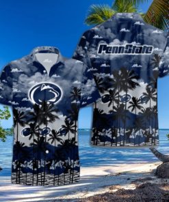 Penn State Nittany Lions Palms Tree Hawaiian Shirt