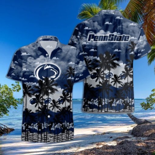 Penn State Nittany Lions Palms Tree Hawaiian Shirt