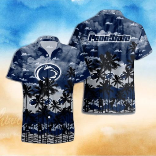 Penn State Nittany Lions Palms Tree Hawaiian Shirt