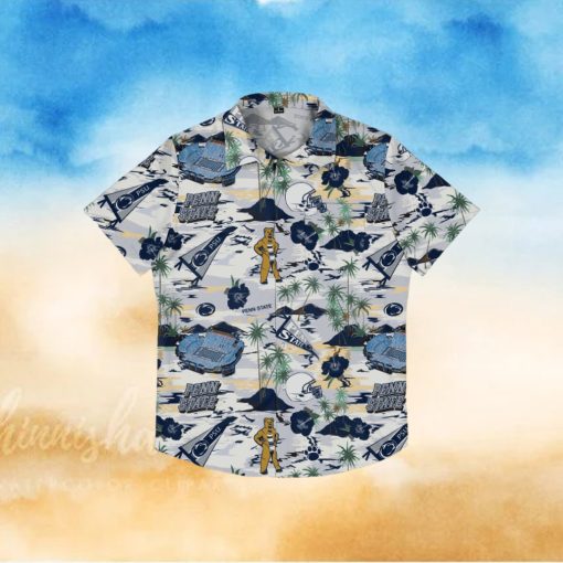 Penn State Nittany Lions Thematic Stadium Print Hawaiian Shirt