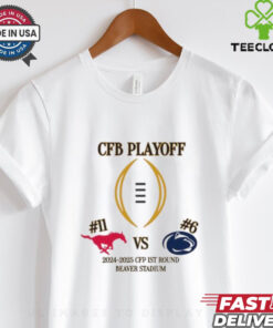 Penn State Nittany Lions Vs SMU Mustangs 2024 2025 CFP Playoff 1st Round Beaver Stadium T Shirt