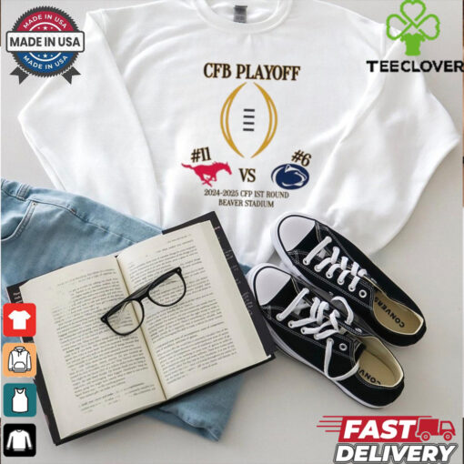 Penn State Nittany Lions Vs SMU Mustangs 2024 2025 CFP Playoff 1st Round Beaver Stadium T Shirt