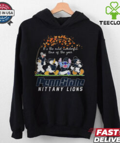 Penn State Nittany Lions x Mickey x Donald Duck x Stitch x Goofy Fall It’s The Most Wonderful Time Of The Year Tee shirt