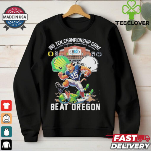 Penn state nittany lions big 10 conference champions beat oregon 2024 shirt