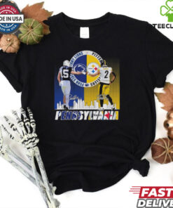 Pennsylvania Drew Allar Penn State Nittany Lions X Justin Fields Pittsburgh Steelers Shirt