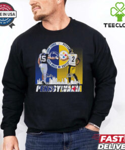 Pennsylvania Drew Allar Penn State Nittany Lions X Justin Fields Pittsburgh Steelers Shirt