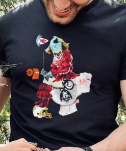 Pennywise Character Kansas City Chiefs Las Vegas Raiders Los Angeles Rams Shirt