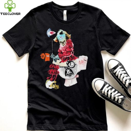 Pennywise Character Kansas City Chiefs Las Vegas Raiders Los Angeles Rams Shirt