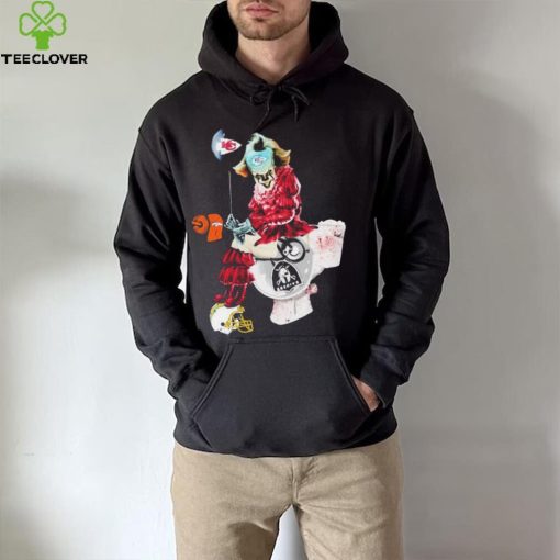 Pennywise Character Kansas City Chiefs Las Vegas Raiders Los Angeles Rams Shirt