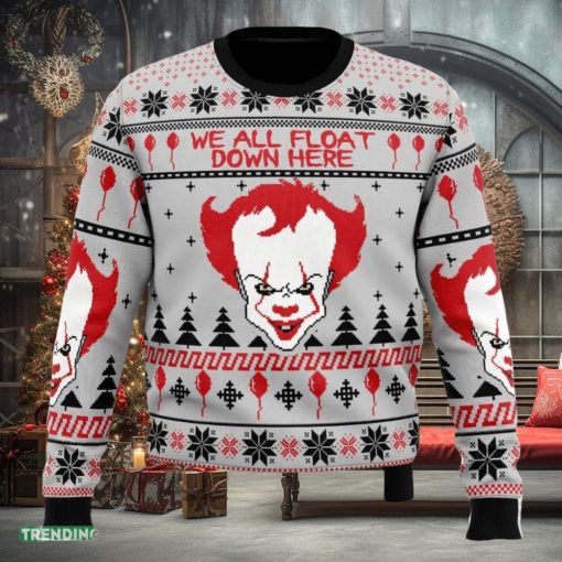 Pennywise IT Ugly Christmas Sweater Funny Gift Ideas Christmas