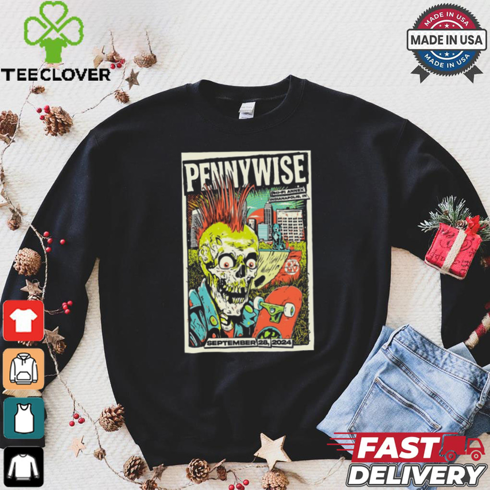 Pennywise September 28 2024 Hi Fi Annex In Indianapolis IN Tour t shirt Pennywise September 28 2024 Hi Fi Annex In Indianapolis IN Tour t shirt