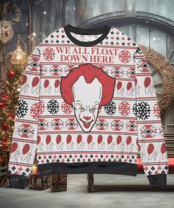 Pennywise We All Float Down Here Christmas Ugly Sweater Mens