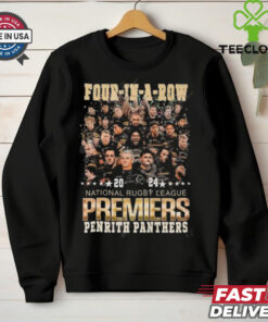 Penrith Panthers 4 In A Row 2024 National Rugby League Premiers Penrith Panthers T shirt