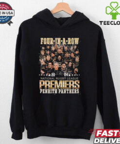 Penrith Panthers 4 In A Row 2024 National Rugby League Premiers Penrith Panthers T hoodie, sweater, longsleeve, shirt v-neck, t-shirt